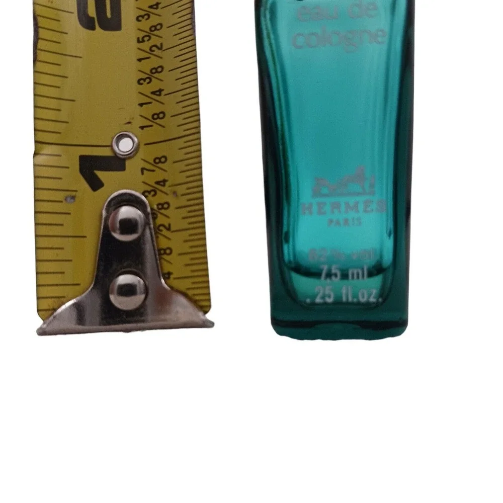Hermes Mens Eau De Cologne Mini Travel Bottle A FEW MORE USES LEFT, Empty Bottle